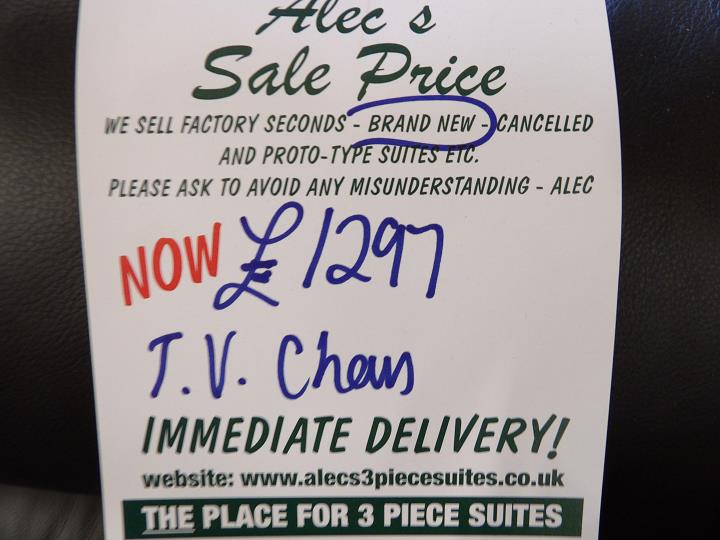 Sofa #7526 at Alec's clearance warehouse, Bolton