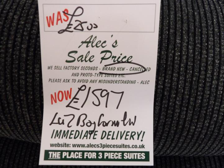 Sofa #7512 at Alec's clearance warehouse, Bolton