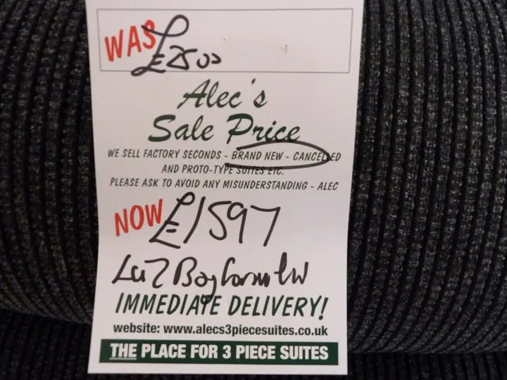Sofa #7381 at Alec's clearance warehouse, Bolton