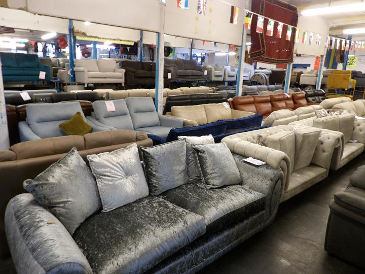 Sofa #7492 at Alec's clearance warehouse, Bolton