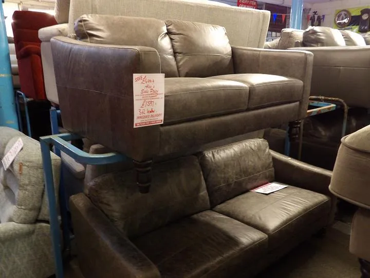 Sofa #7353 at Alec's clearance warehouse, Bolton