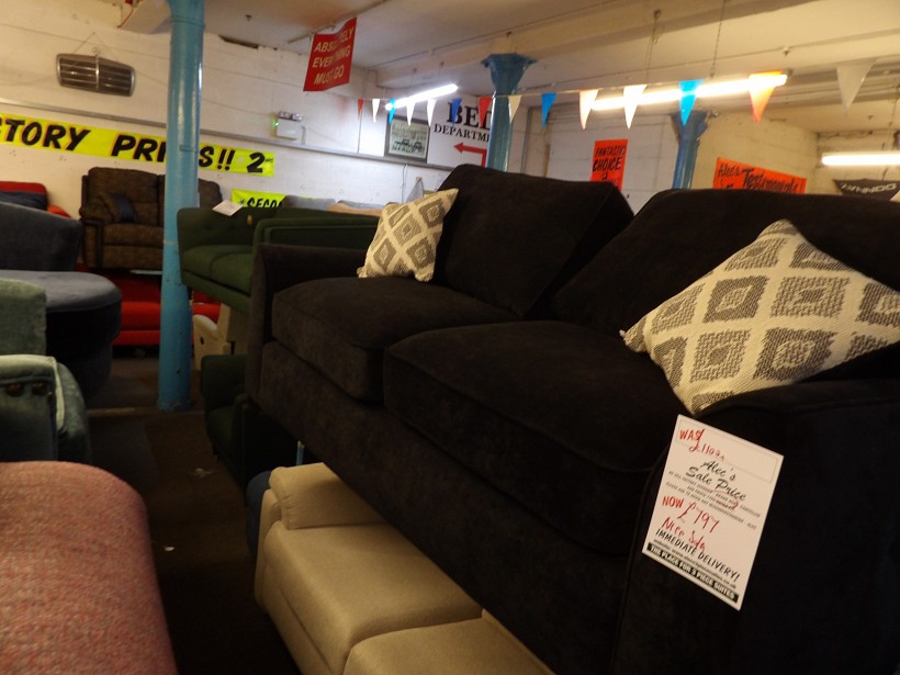 Sofa #1556 at Alec's clearance warehouse, Bolton