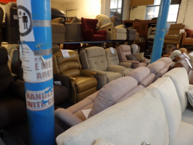 Sofa #1517 at Alec's clearance warehouse, Bolton