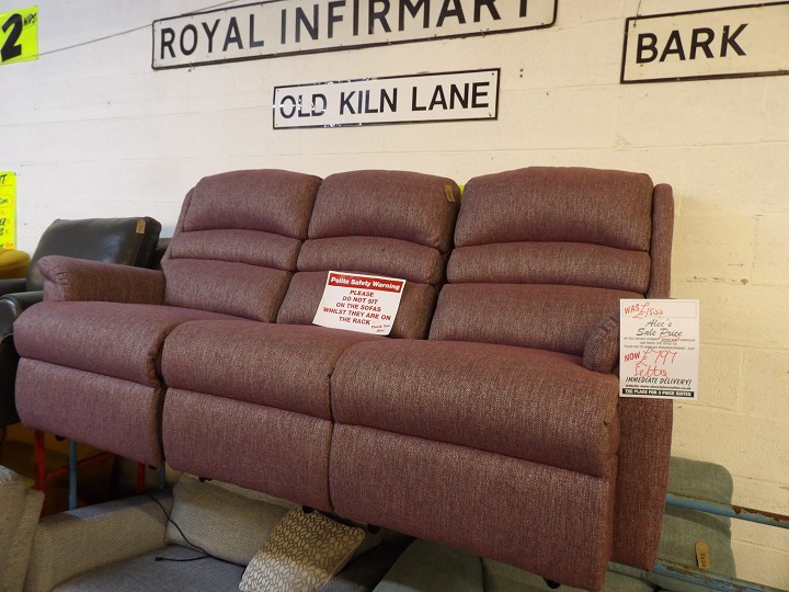 Sofa #4223 at Alec's clearance warehouse, Bolton