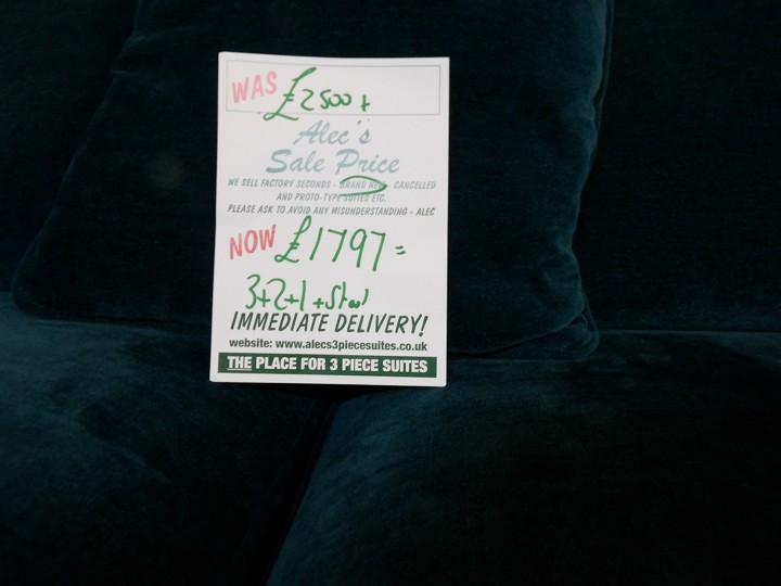 Sofa #4278 at Alec's clearance warehouse, Bolton