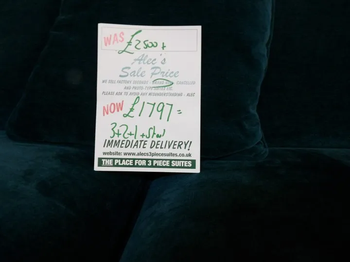 Sofa #4158 at Alec's clearance warehouse, Bolton