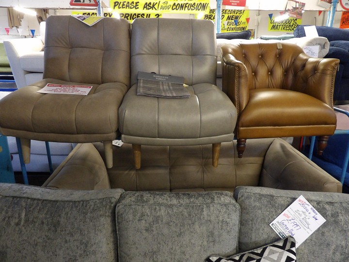 Sofa #4267 at Alec's clearance warehouse, Bolton