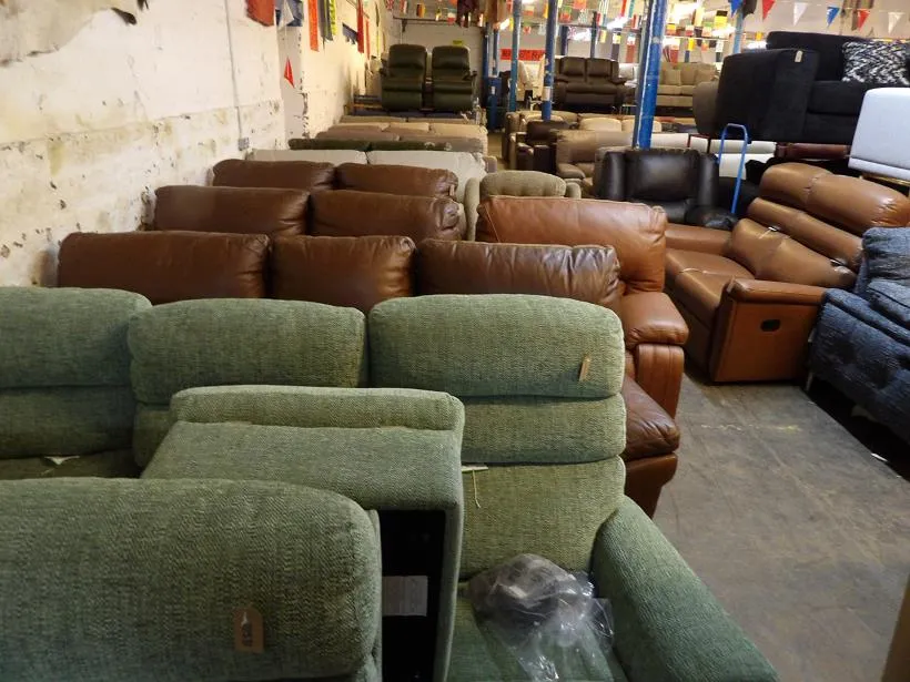 Sofa #5886 at Alec's clearance warehouse, Bolton