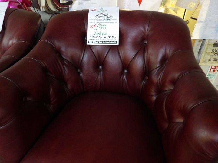 Sofa #4583 at Alec's clearance warehouse, Bolton