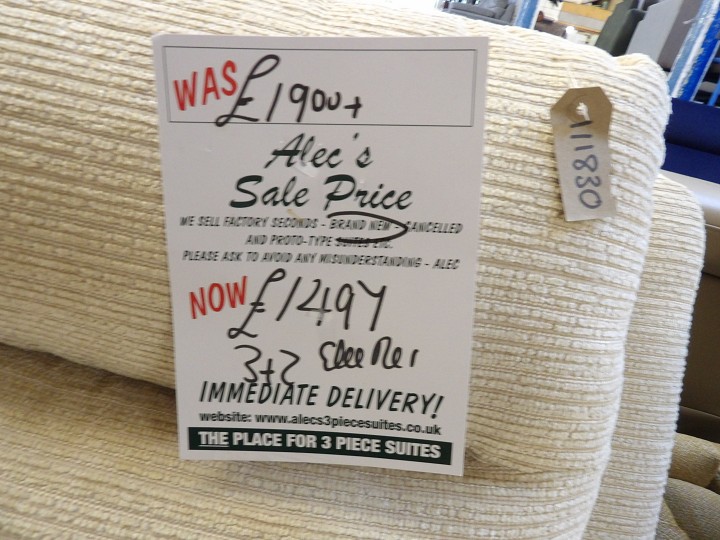 Sofa #4550 at Alec's clearance warehouse, Bolton