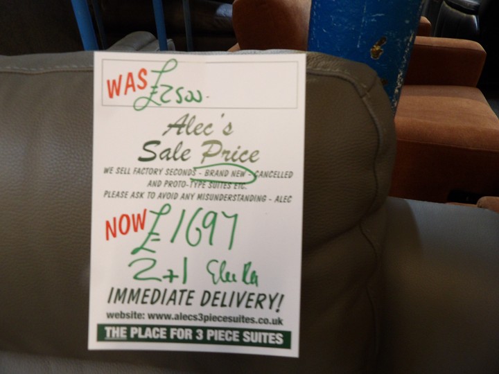 Sofa #4531 at Alec's clearance warehouse, Bolton