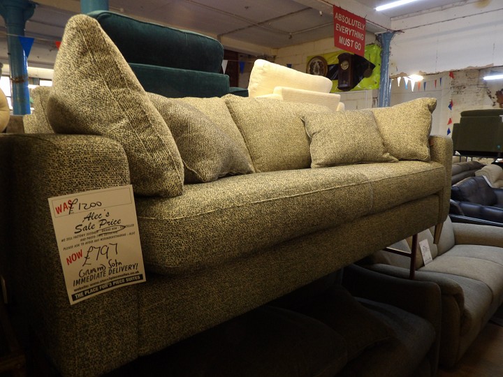 Sofa #4497 at Alec's clearance warehouse, Bolton