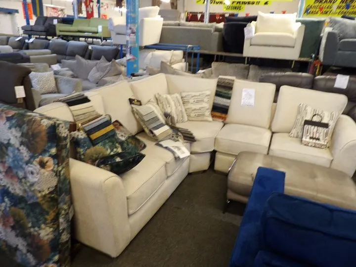 Sofa #4686 at Alec's clearance warehouse, Bolton