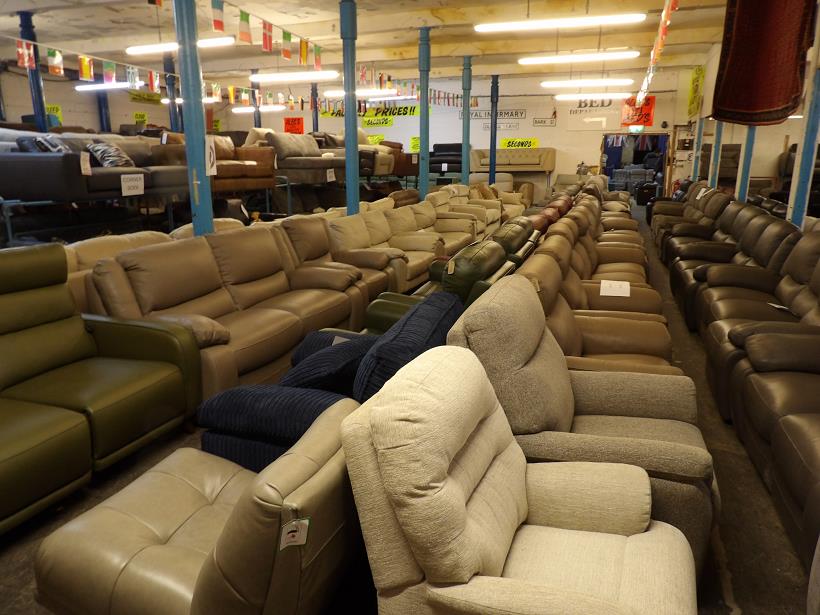 Sofa #5416 at Alec's clearance warehouse, Bolton