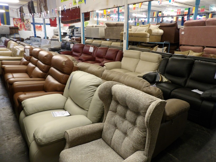 Sofa #1445 at Alec's clearance warehouse, Bolton