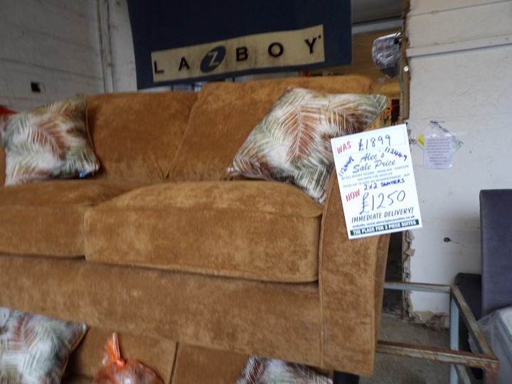 Sofa #2970 at Alec's clearance warehouse, Bolton