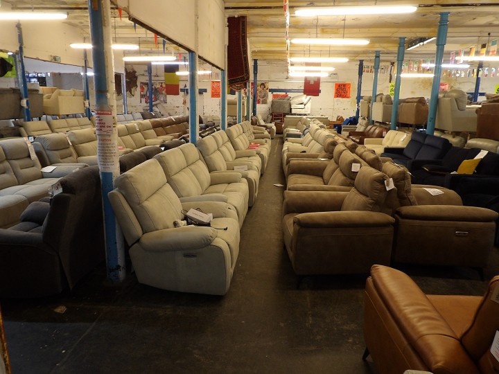 Sofa #2865 at Alec's clearance warehouse, Bolton