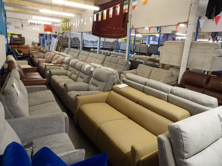 Sofa #2812 at Alec's clearance warehouse, Bolton