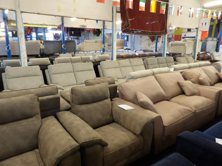 Sofa #2907 at Alec's clearance warehouse, Bolton