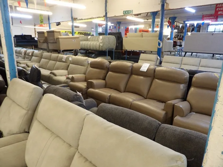 Sofa #2983 at Alec's clearance warehouse, Bolton
