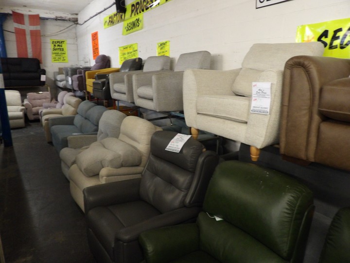 Sofa #3447 at Alec's clearance warehouse, Bolton