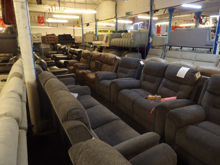 Sofa #3410 at Alec's clearance warehouse, Bolton
