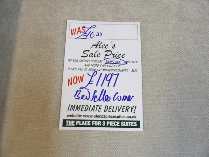 Sofa #3593 at Alec's clearance warehouse, Bolton