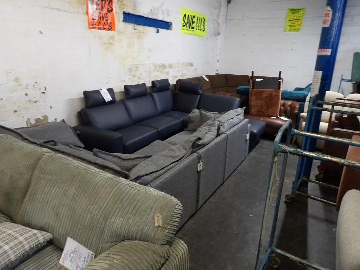 Sofa #3573 at Alec's clearance warehouse, Bolton