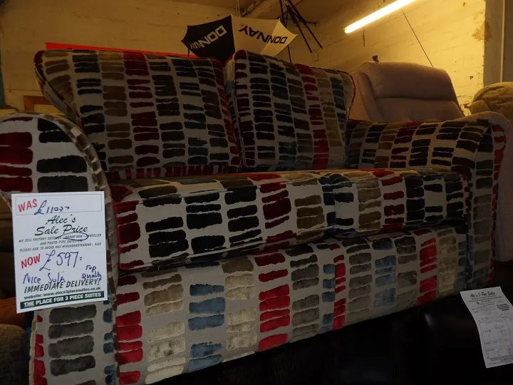 Sofa #3666 at Alec's clearance warehouse, Bolton