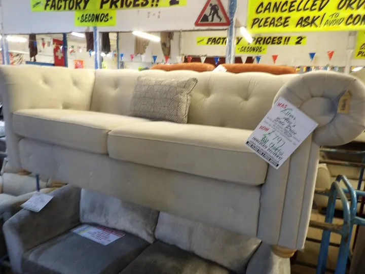Sofa #3663 at Alec's clearance warehouse, Bolton