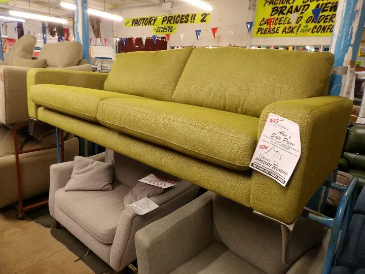 Sofa #3655 at Alec's clearance warehouse, Bolton