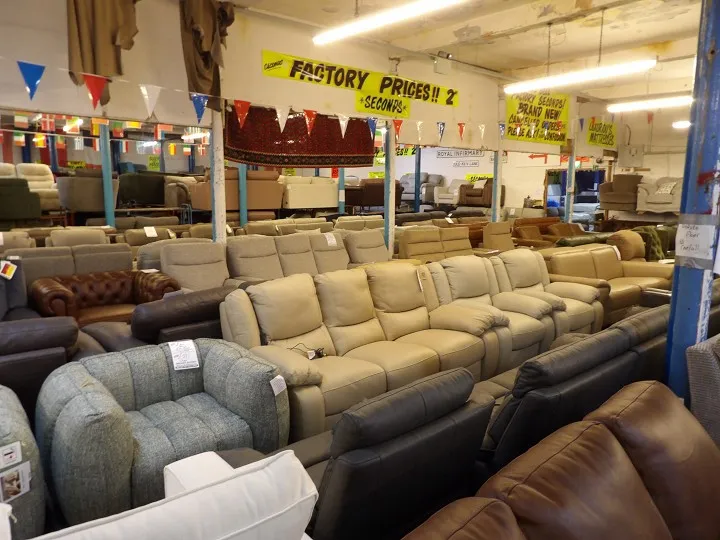 Sofa #3637 at Alec's clearance warehouse, Bolton