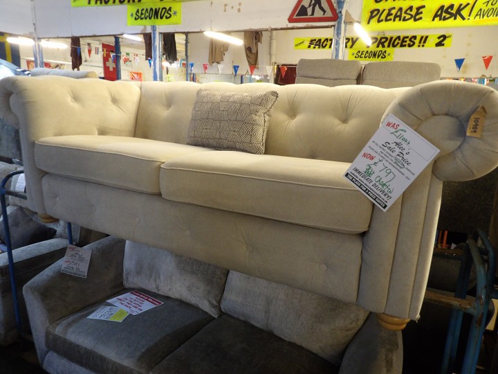 Sofa #4075 at Alec's clearance warehouse, Bolton