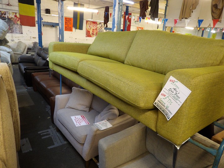 Sofa #4056 at Alec's clearance warehouse, Bolton
