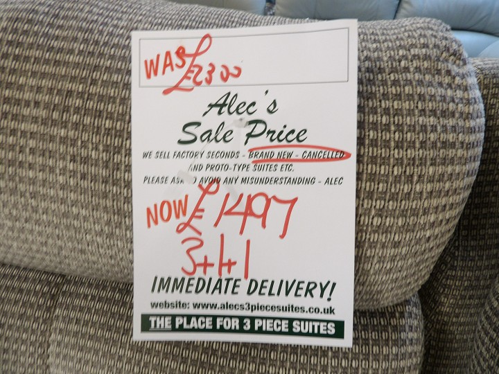 Sofa #430 at Alec's clearance warehouse, Bolton