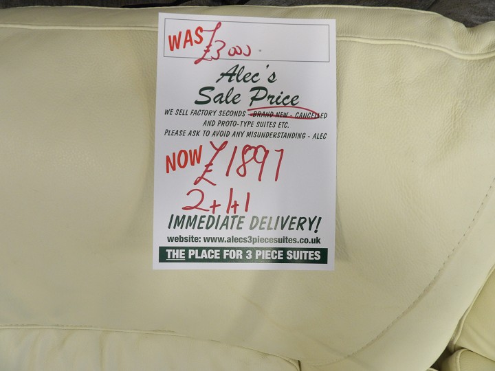 Sofa #409 at Alec's clearance warehouse, Bolton