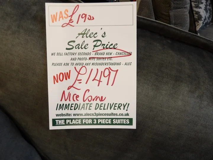 Sofa #261 at Alec's clearance warehouse, Bolton