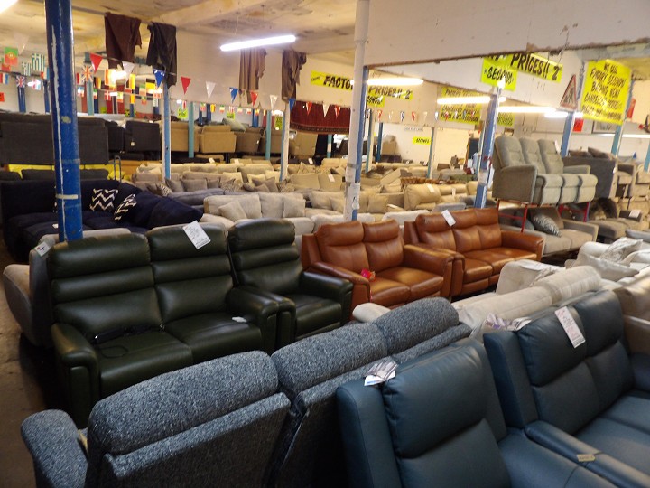 Sofa #500 at Alec's clearance warehouse, Bolton