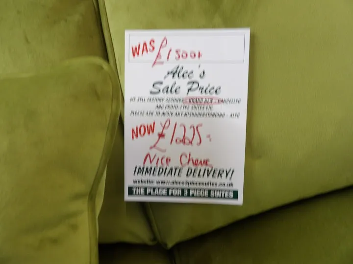 Sofa #338 at Alec's clearance warehouse, Bolton