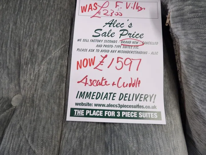 Sofa #328 at Alec's clearance warehouse, Bolton