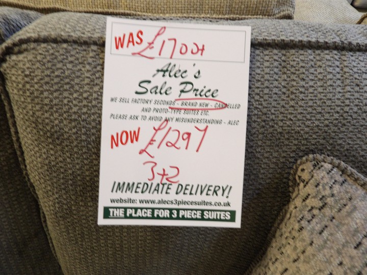 Sofa #473 at Alec's clearance warehouse, Bolton