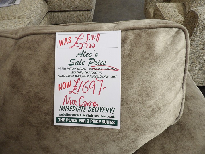 Sofa #466 at Alec's clearance warehouse, Bolton