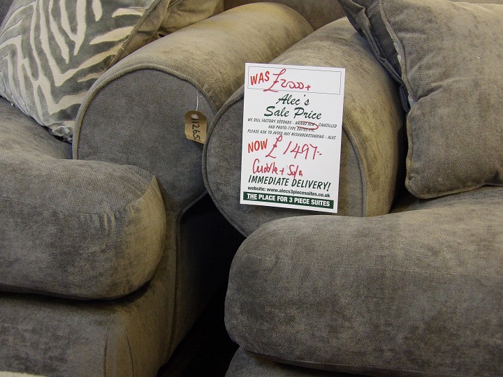 Sofa #470 at Alec's clearance warehouse, Bolton