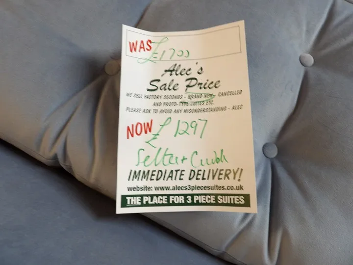 Sofa #301 at Alec's clearance warehouse, Bolton