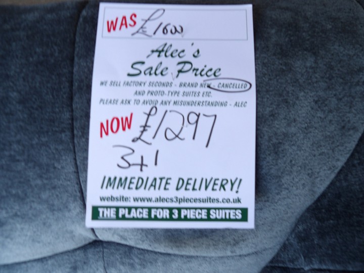 Sofa #208 at Alec's clearance warehouse, Bolton