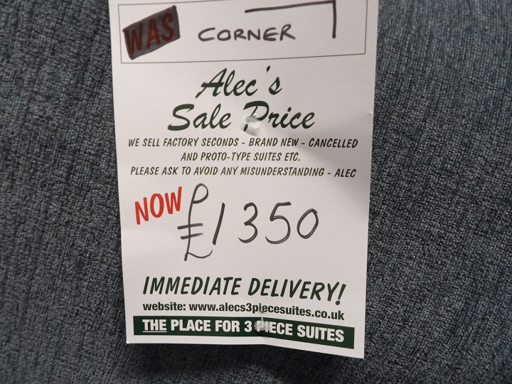 Sofa #177 at Alec's clearance warehouse, Bolton