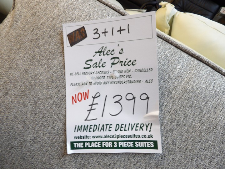 Sofa #138 at Alec's clearance warehouse, Bolton