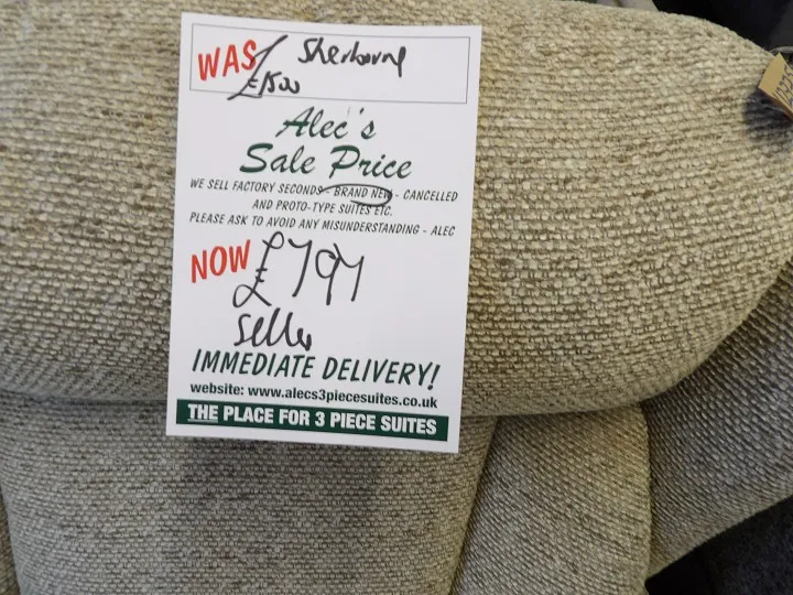 Sofa #24 at Alec's clearance warehouse, Bolton