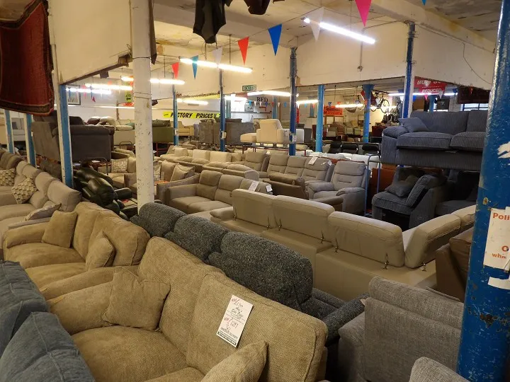Sofa #10 at Alec's clearance warehouse, Bolton
