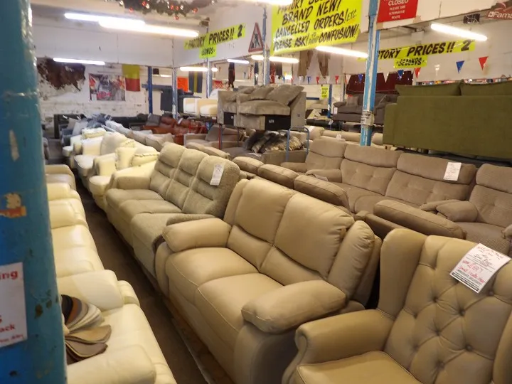Sofa #8 at Alec's clearance warehouse, Bolton
